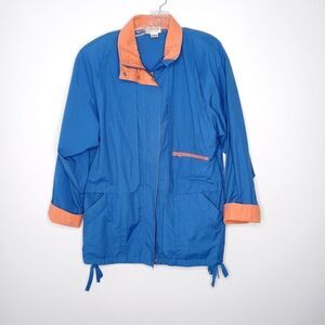 Vintage Lavon blue and orange jacket size 8
